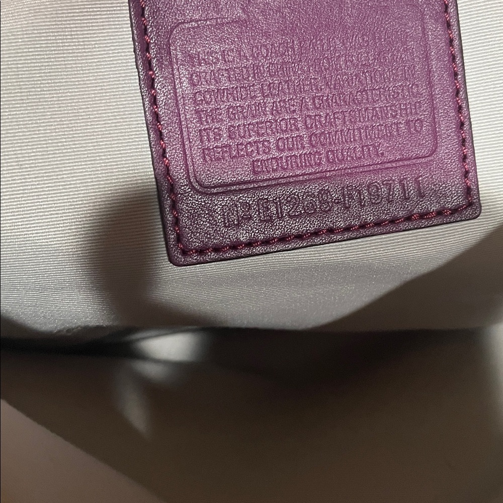 Coach EUC SOHO Plum Patient Leather Handbag - Picture 9 of 9